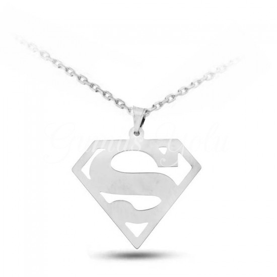 Superman 925 Ayar Gümüş Kolye Superman 925 Ayar Gümüş Kolye