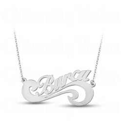 Kişiye Özel İsimli Gümüş Kolye ZY220