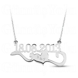 Kişiye Özel Tarih Özel Tasarım 925 Ayar Gümüş Kolye