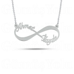 Sevgiliye Özel İsimli Kolye 925 Ayar Gümüş