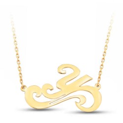 925 Ayar Gümüş Kişiye Özel Harf  Kolye Özel Tasarım 